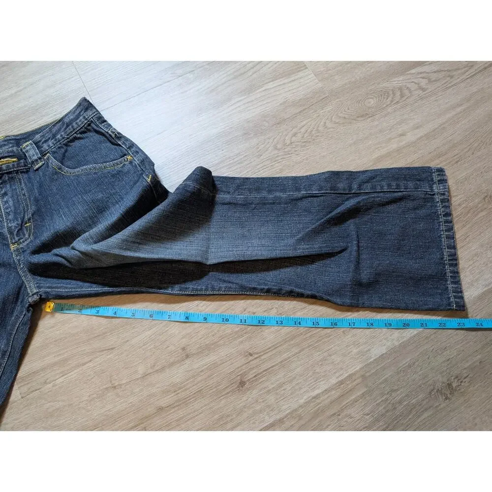 Wrangler Boys 10 Husky Straight Fit Blue Jeans Adjustable Waist 100% Cotton NWT